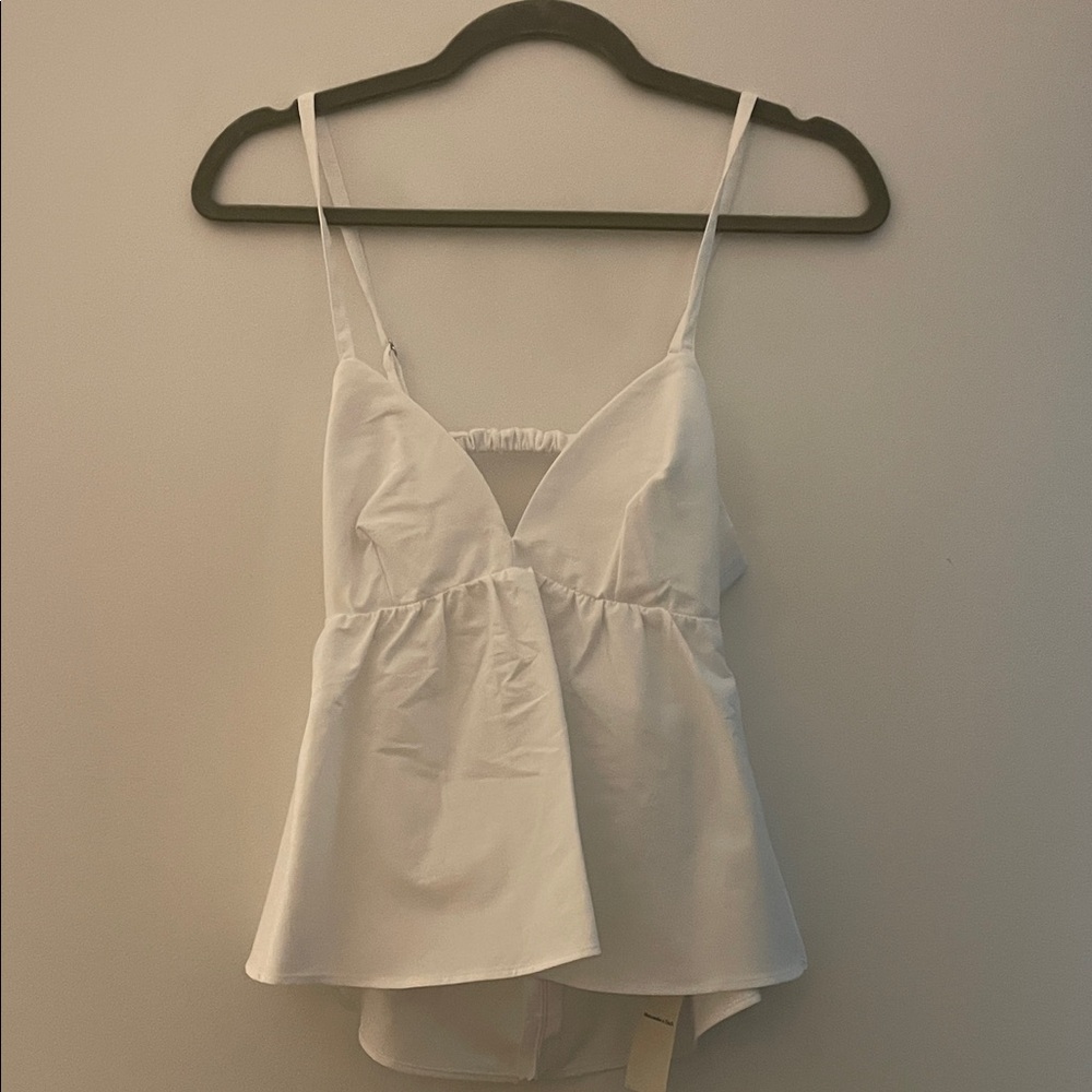 Abercrombie & Fitch White Tank Top